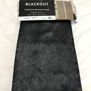 Black Velvet Grommet Curtain Panels